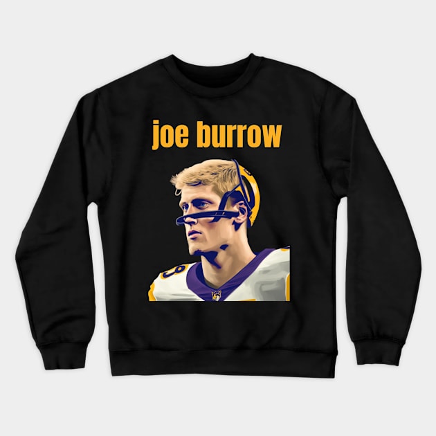 joe burrow cute graphic design Crewneck Sweatshirt by Nasromaystro